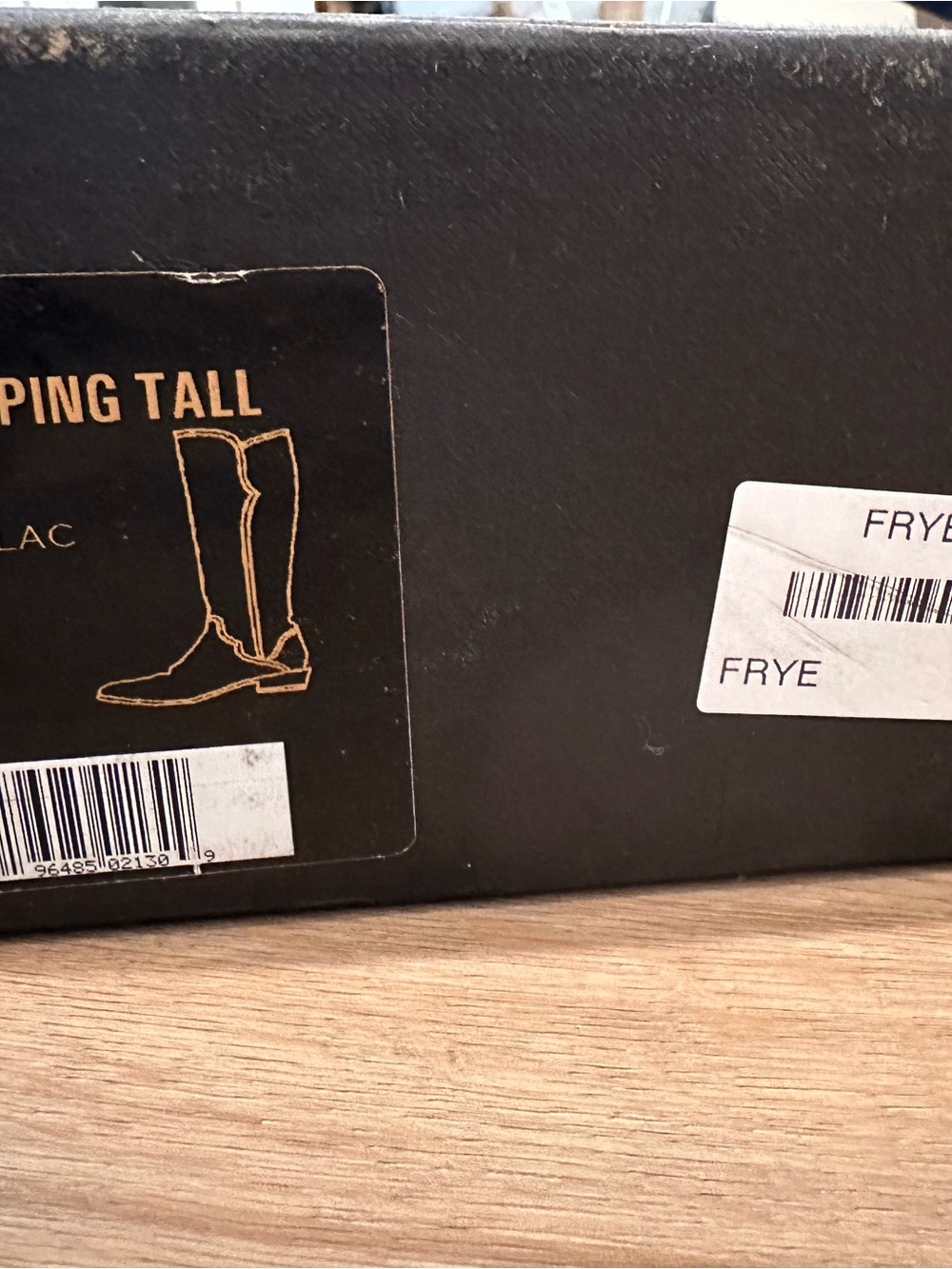 Frye Black Leather Knee-High Riding Boots-Carson Piping Tall boot - Picture 6 of 7